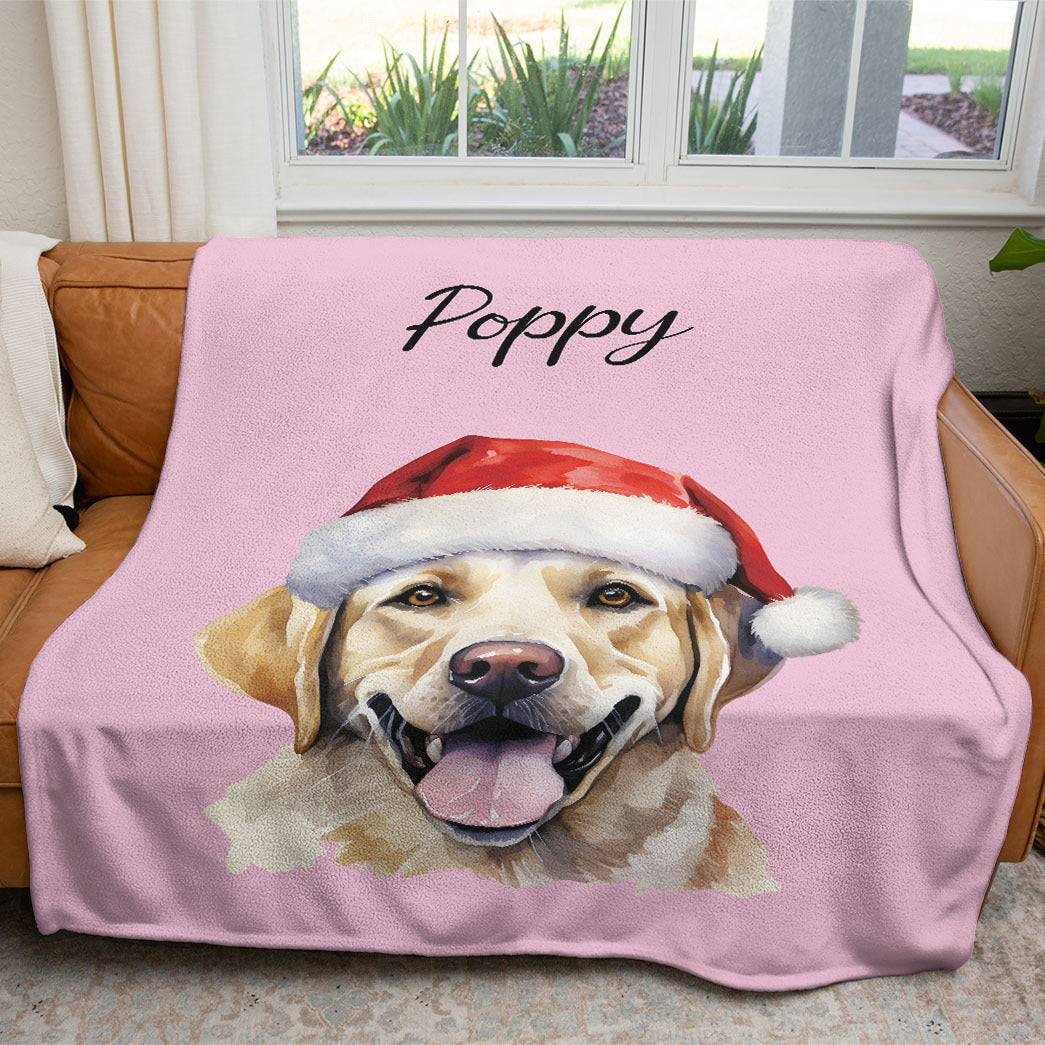 Personalized Pet Christmas Soft Blanket