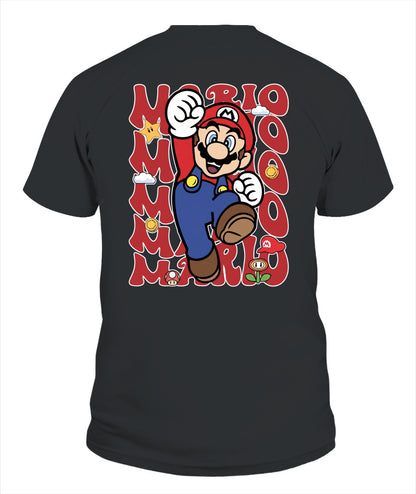 Classic Mario Action 2-Side Printed Graphic Shirt