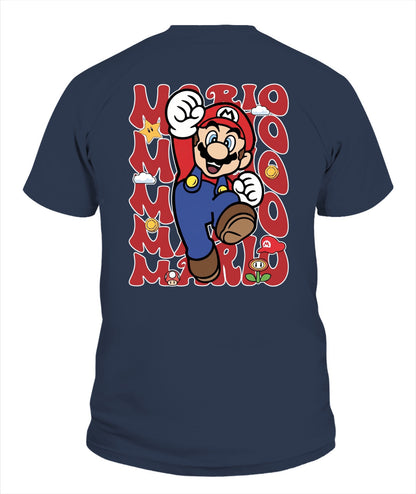 Classic Mario Action 2-Side Printed Graphic Shirt