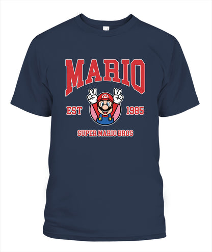 Classic Mario Action 2-Side Printed Graphic Shirt