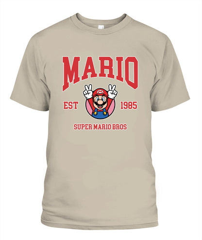 Classic Mario Action 2-Side Printed Graphic Shirt