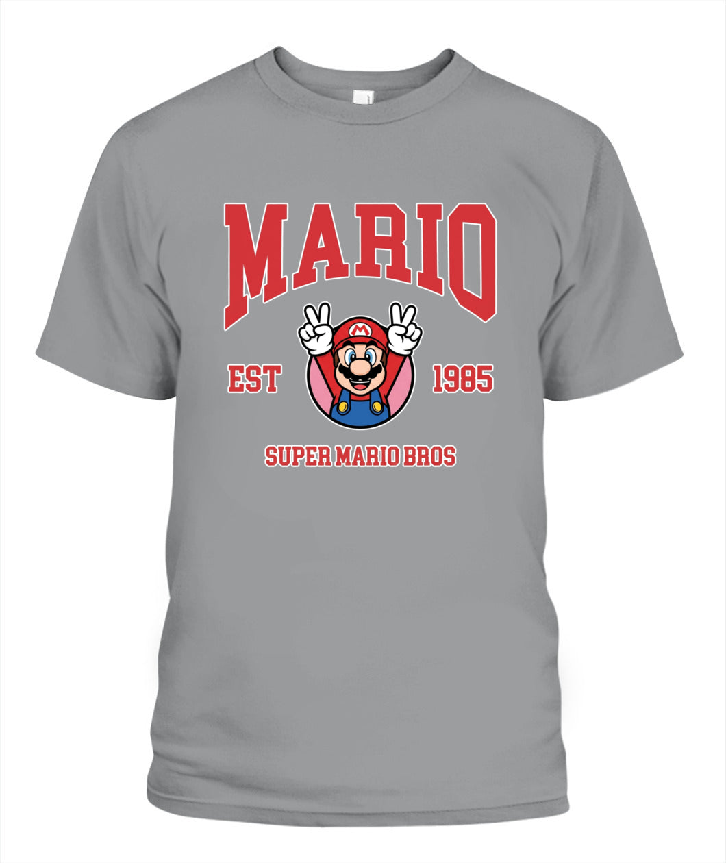 Classic Mario Action 2-Side Printed Graphic Shirt