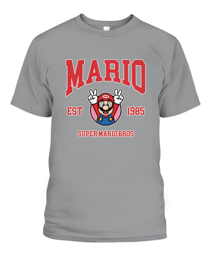 Classic Mario Action 2-Side Printed Graphic Shirt