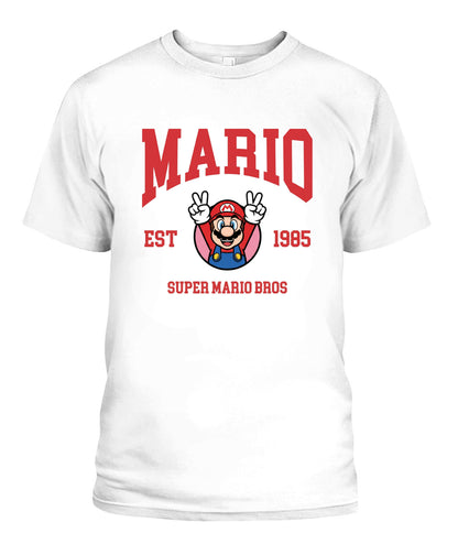 Classic Mario Action 2-Side Printed Graphic Shirt