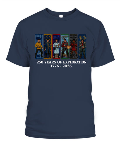 Star Trek 250 Years of Freedom 1776–2026 Patriotic Printed Graphic Hoodie Sweatshirt T-Shirt
