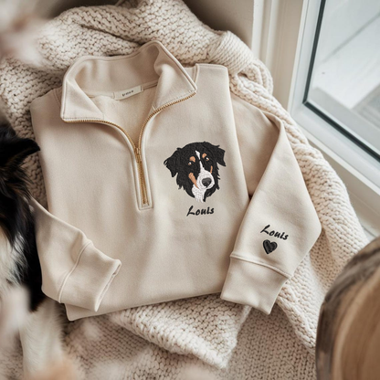 Personalized Embroidered Pet Photo Hoodie Sweatshirt T-Shirt