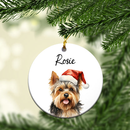 Personalized Pet Christmas Custom Ceramic Ornament