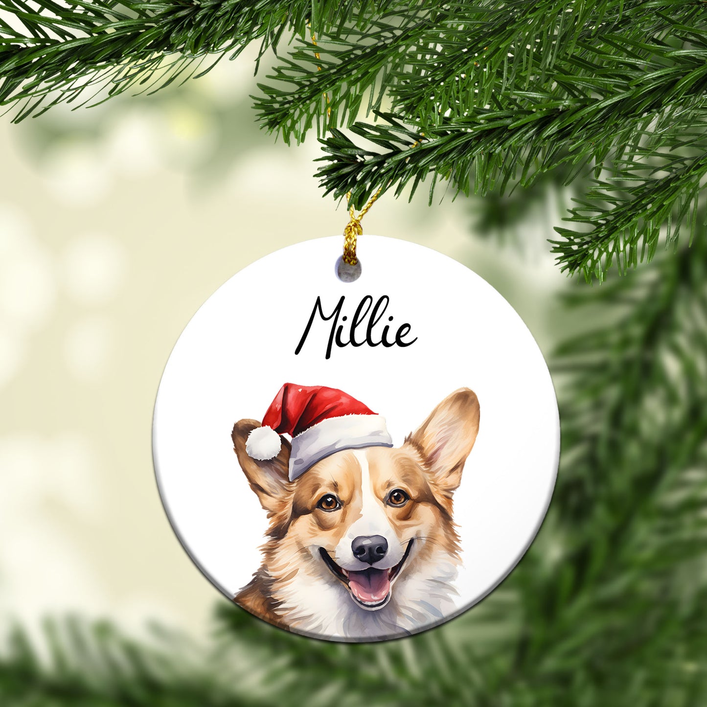 Personalized Pet Christmas Custom Ceramic Ornament