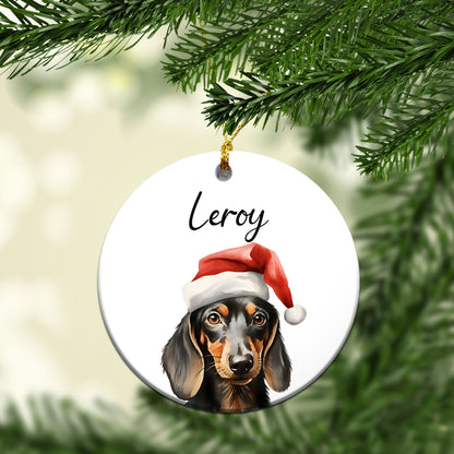 Personalized Pet Christmas Custom Ceramic Ornament