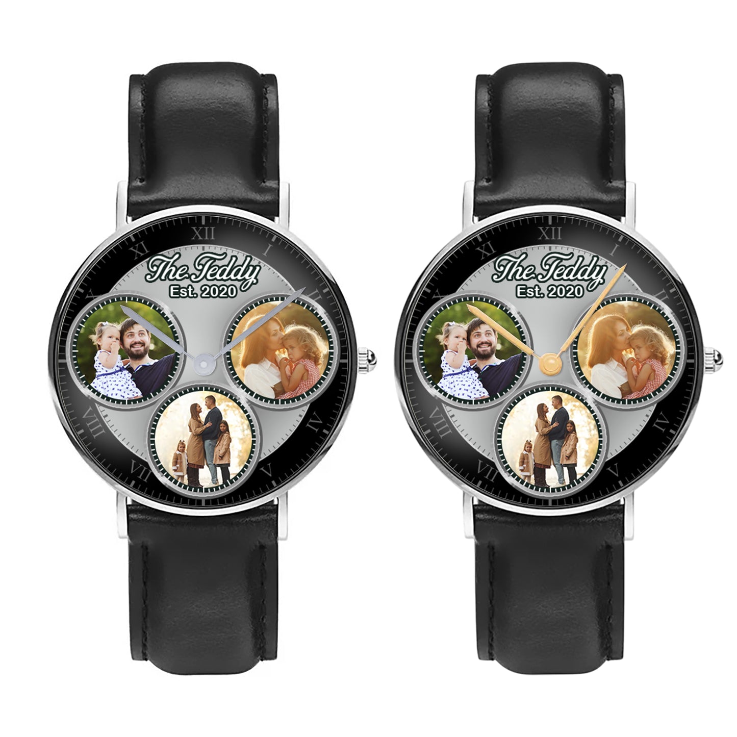 The Daddy Family Personalized Photos Quartz Watch