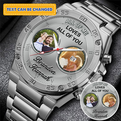 Father's Gift For Daddy Family Personalized Photo Watch