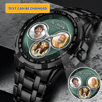 The Daddy Family Personalized Photo Watch