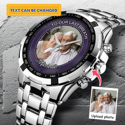 The World's Okayest Husband Personalized Photo Watch