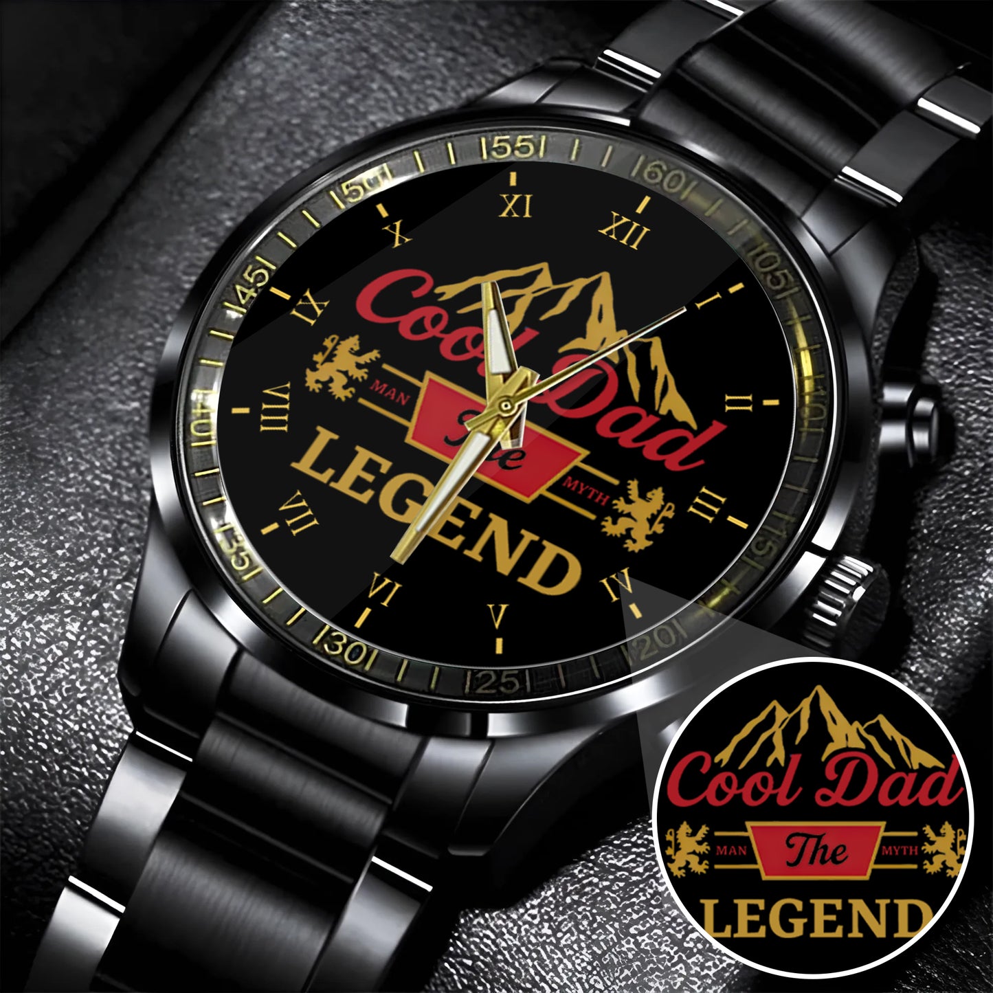 Father's Day Gift For Dad Cool Dad The Man The Myth The Legend Limited Edition Watch