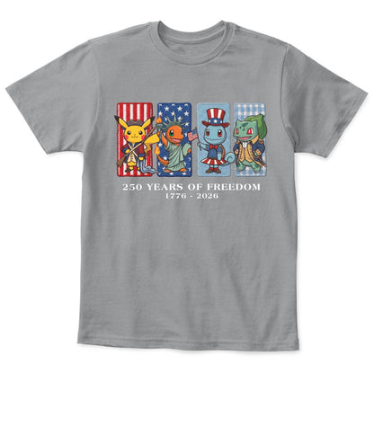 PKM 250 Years of Freedom 1776–2026 Patriotic Printed Graphic Quarter-Zip Sweatshirt, Hoodie Sweatshirt T-Shirt