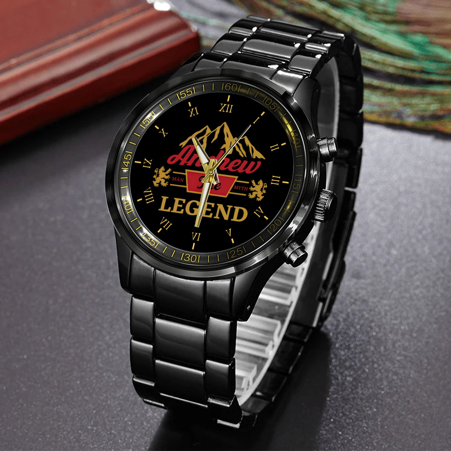 Father's Day Gift For Dad Custom Name The Man The Myth The Legend Limited Edition Watch