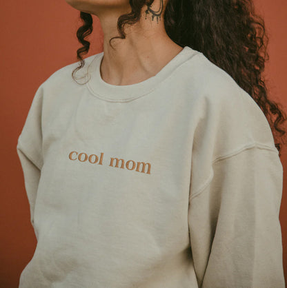 Mother's Day Personalized Embroidered Cool Mom With Kids Names On Sleeve Hoodie Sweatshirt T-Shirt