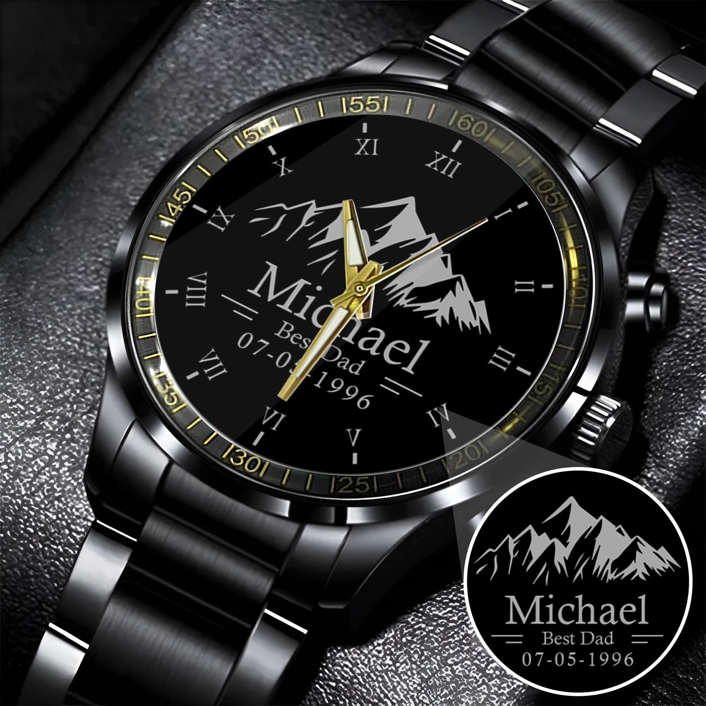 Father's Day Gift For Dad Best Dad Silver Mountain Limited Edition Watch