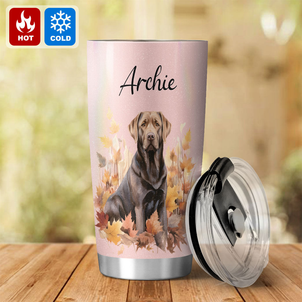 Personalized Pet Autumn Christmas Tumbler