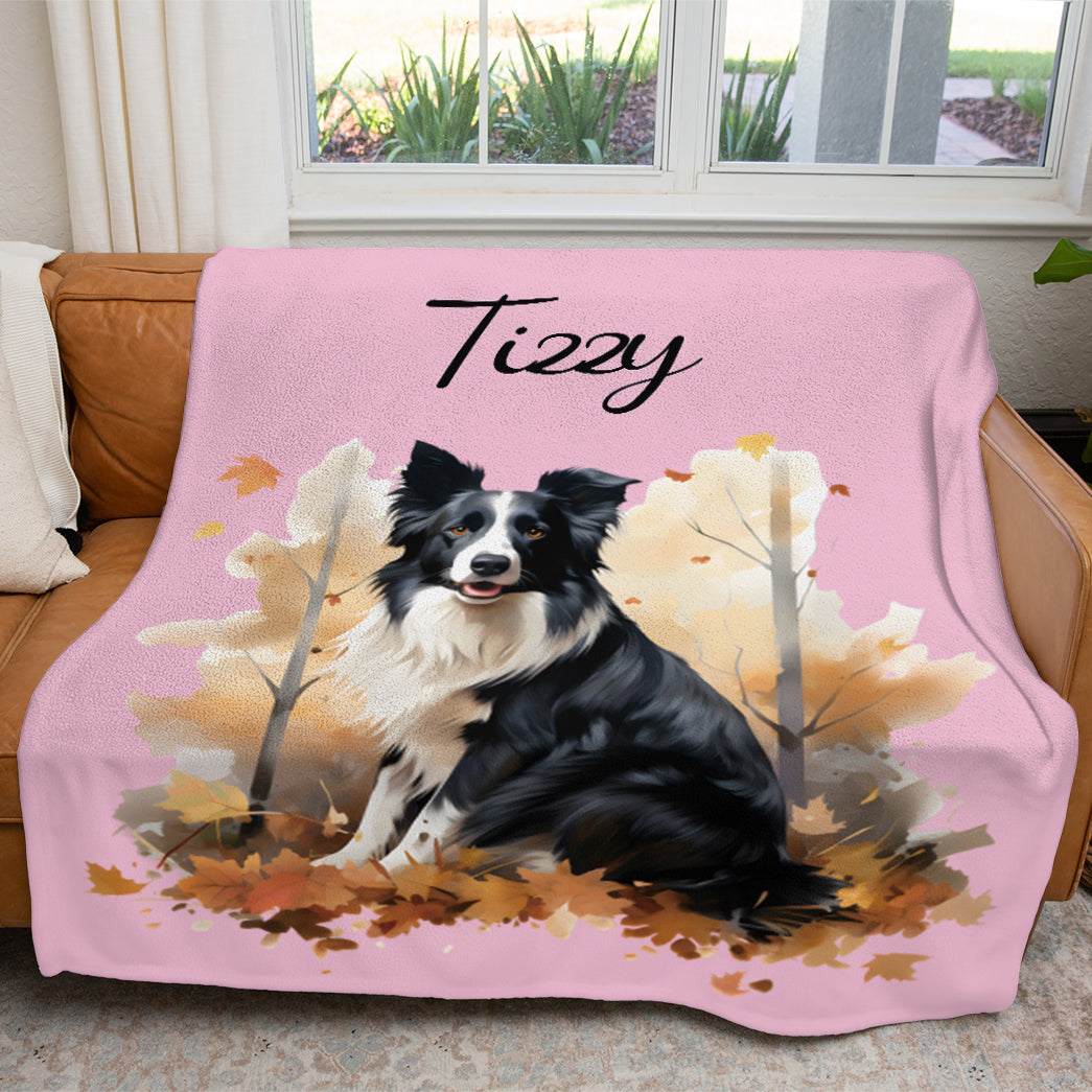 Personalized Pet Autumn Christmas Soft Blanket