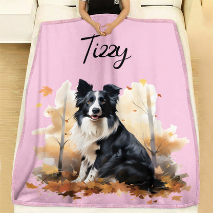 Personalized Pet Autumn Christmas Soft Blanket