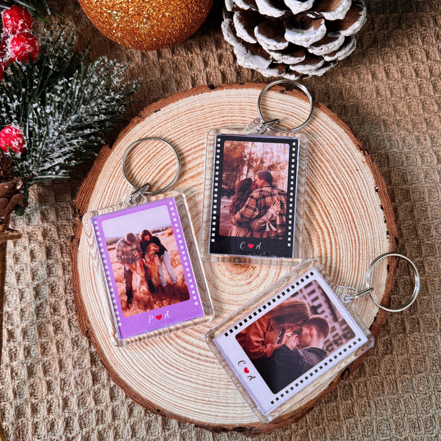 BUY 1 GET 1 FREE - Custom Photo Strip Keychain
