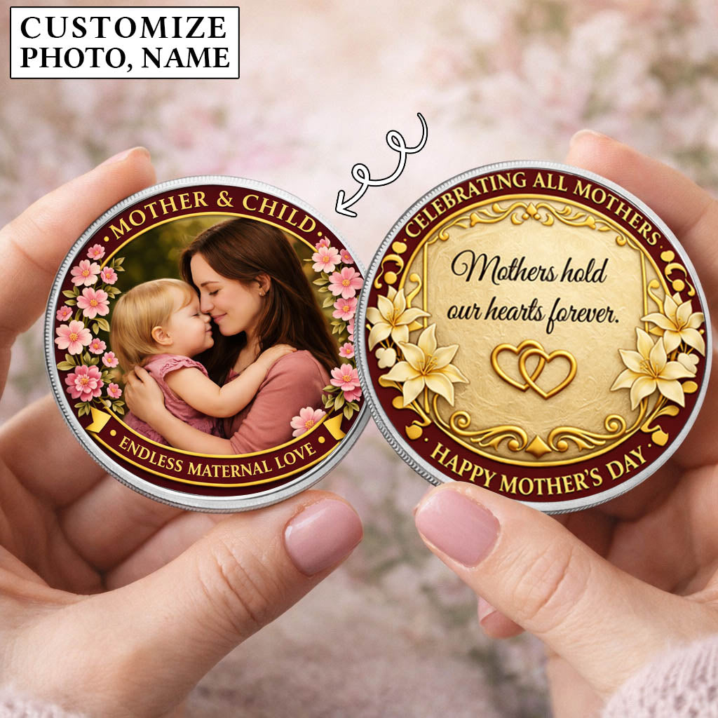 Mother's Day Mother & Child Printed Commemorative Coin