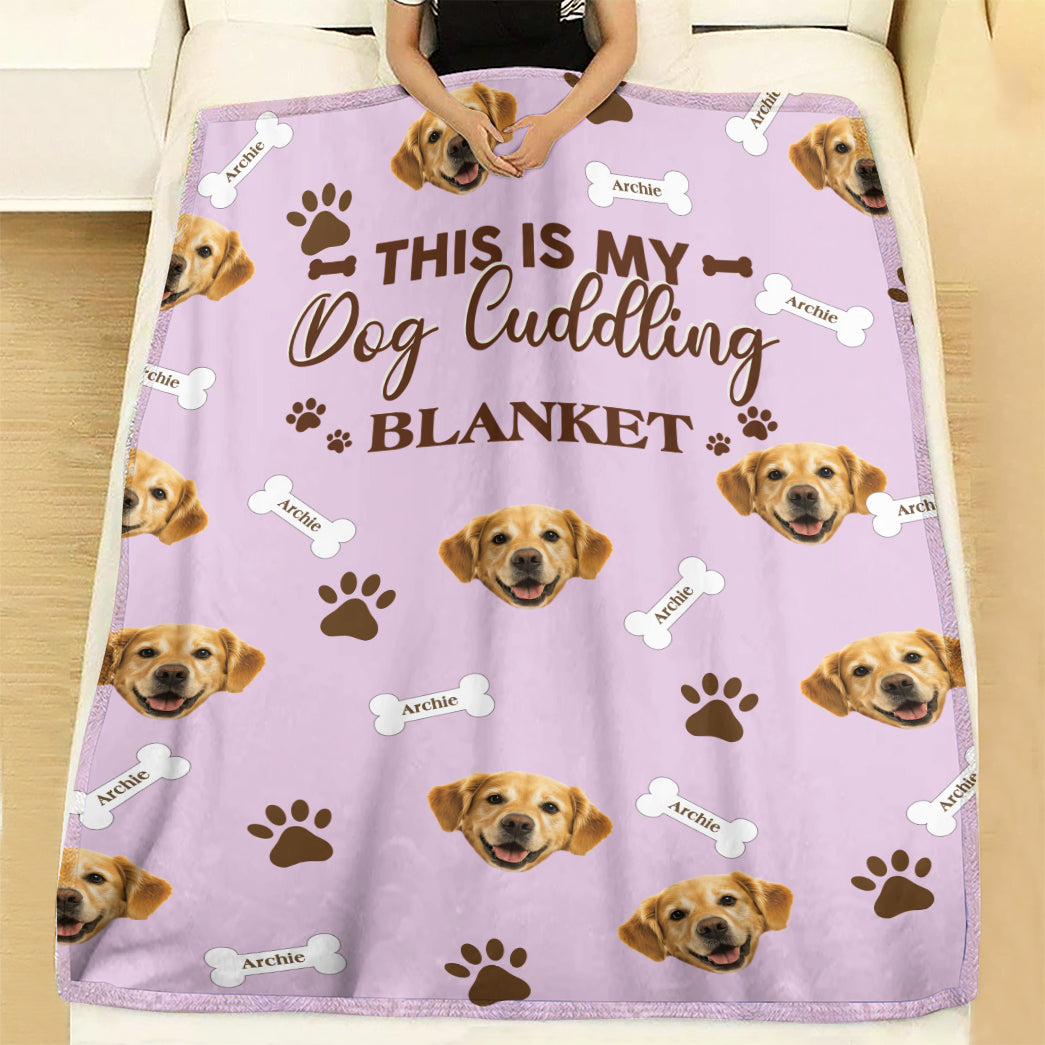 Personalized Pet Photo This Is My Pet Cuddling Soft Blanket
