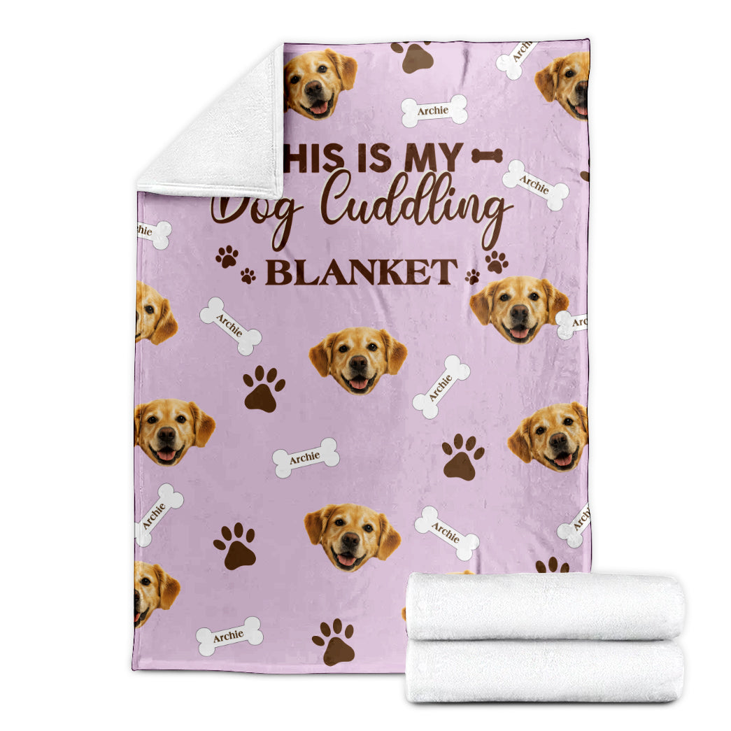 Personalized Pet Photo This Is My Pet Cuddling Soft Blanket
