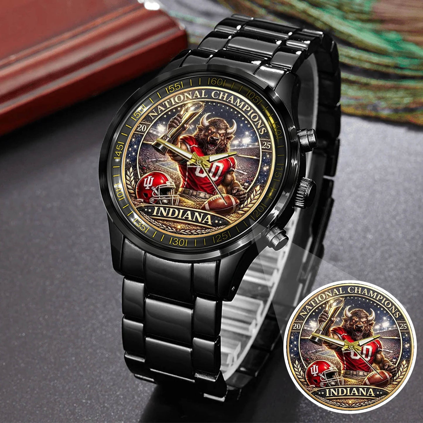 Personalized Indiana Hoosiers Football Watch