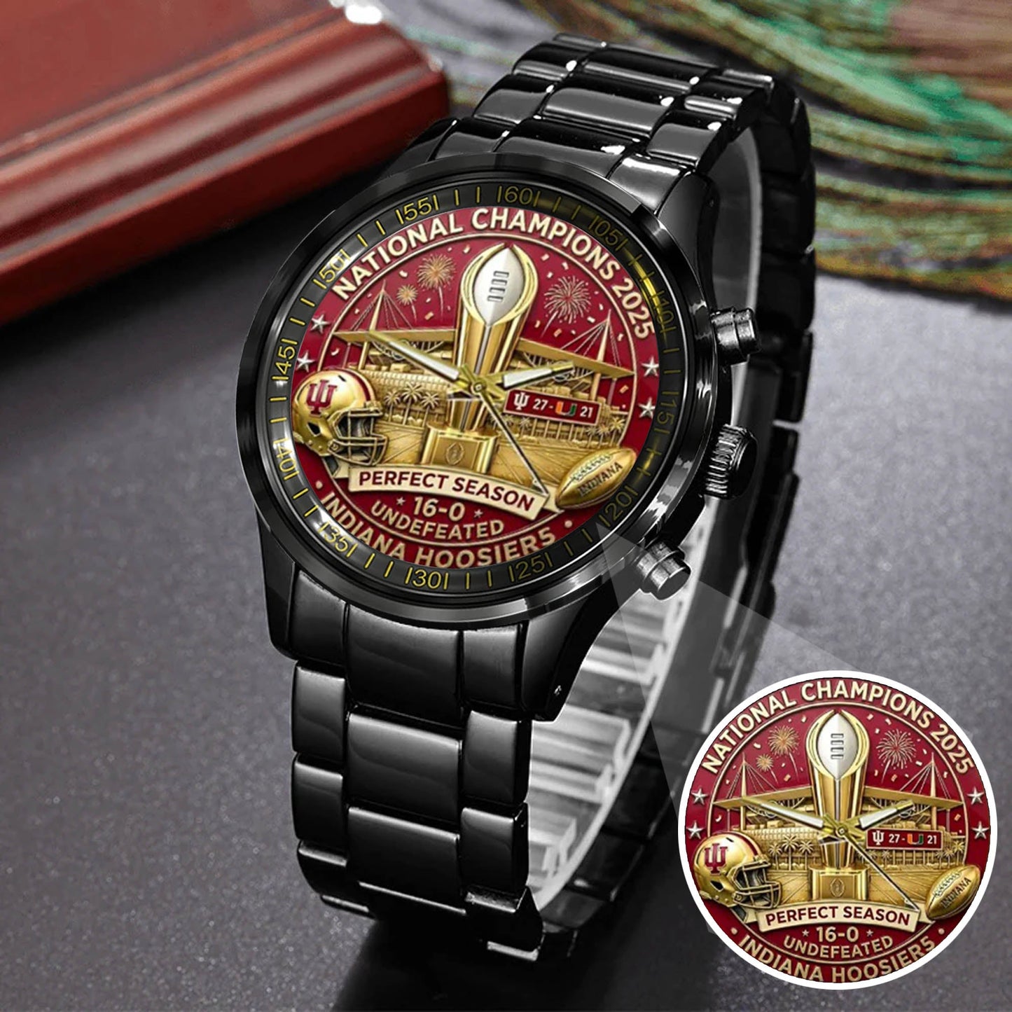Personalized Indiana Hoosiers Football Watch