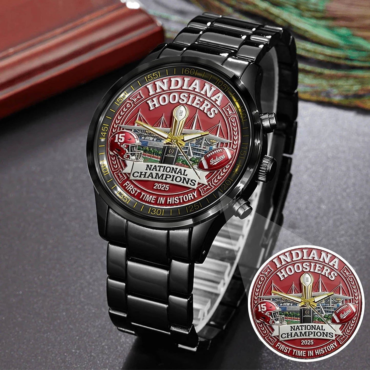 Personalized Indiana Hoosiers Football Watch