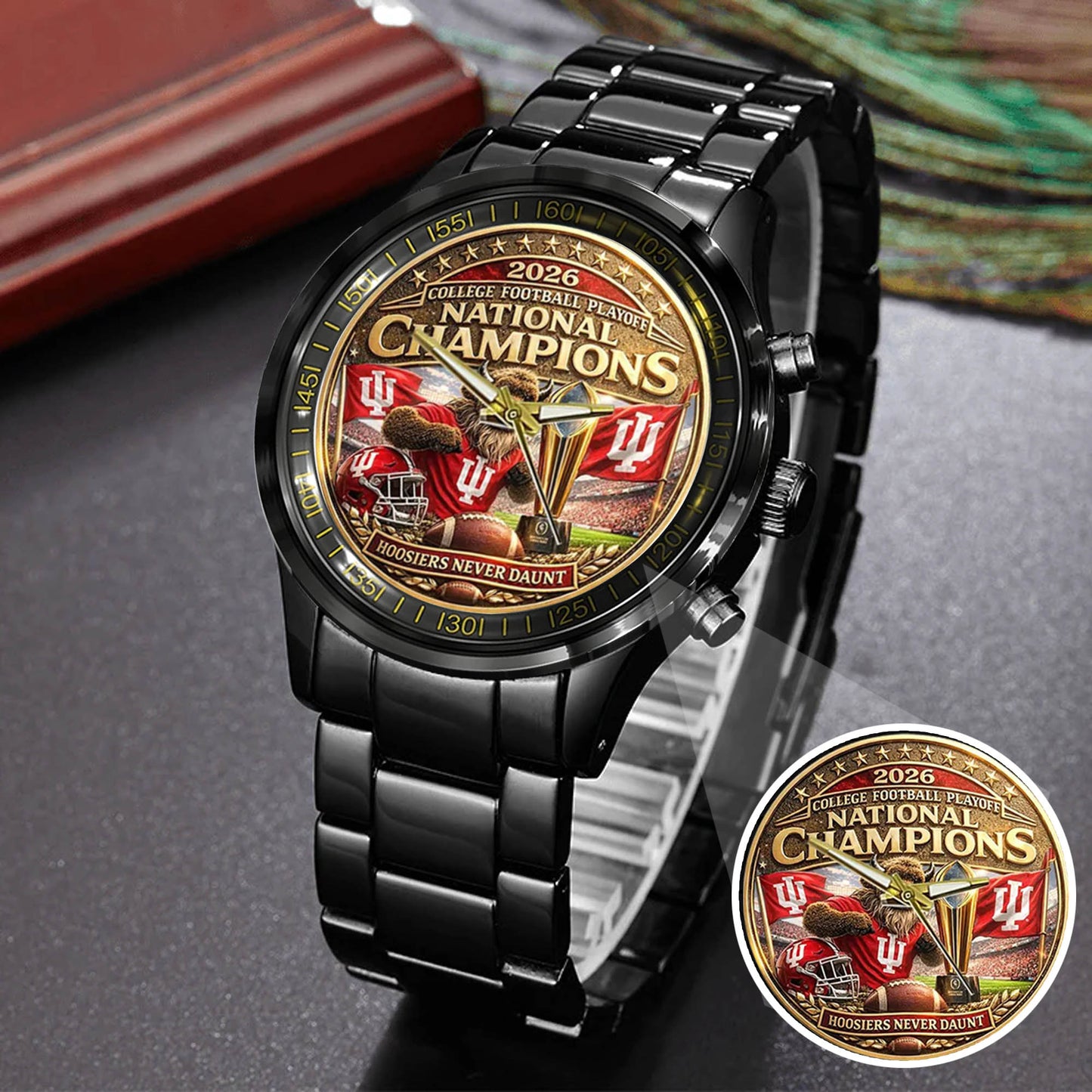 Personalized Indiana Hoosiers Football Watch