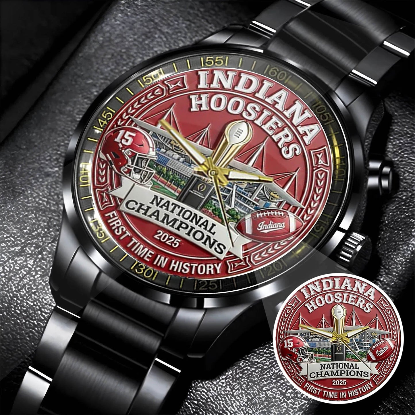 Personalized Indiana Hoosiers Football Watch