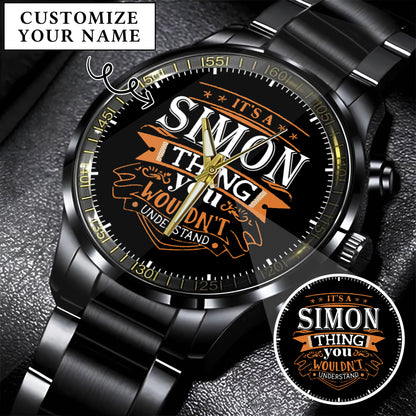 Personalized Custom Name Watch Gift For Him