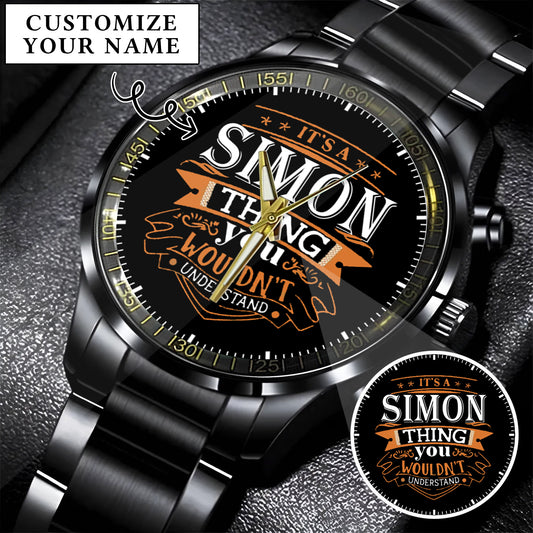 Personalized Custom Name Watch Gift For Him