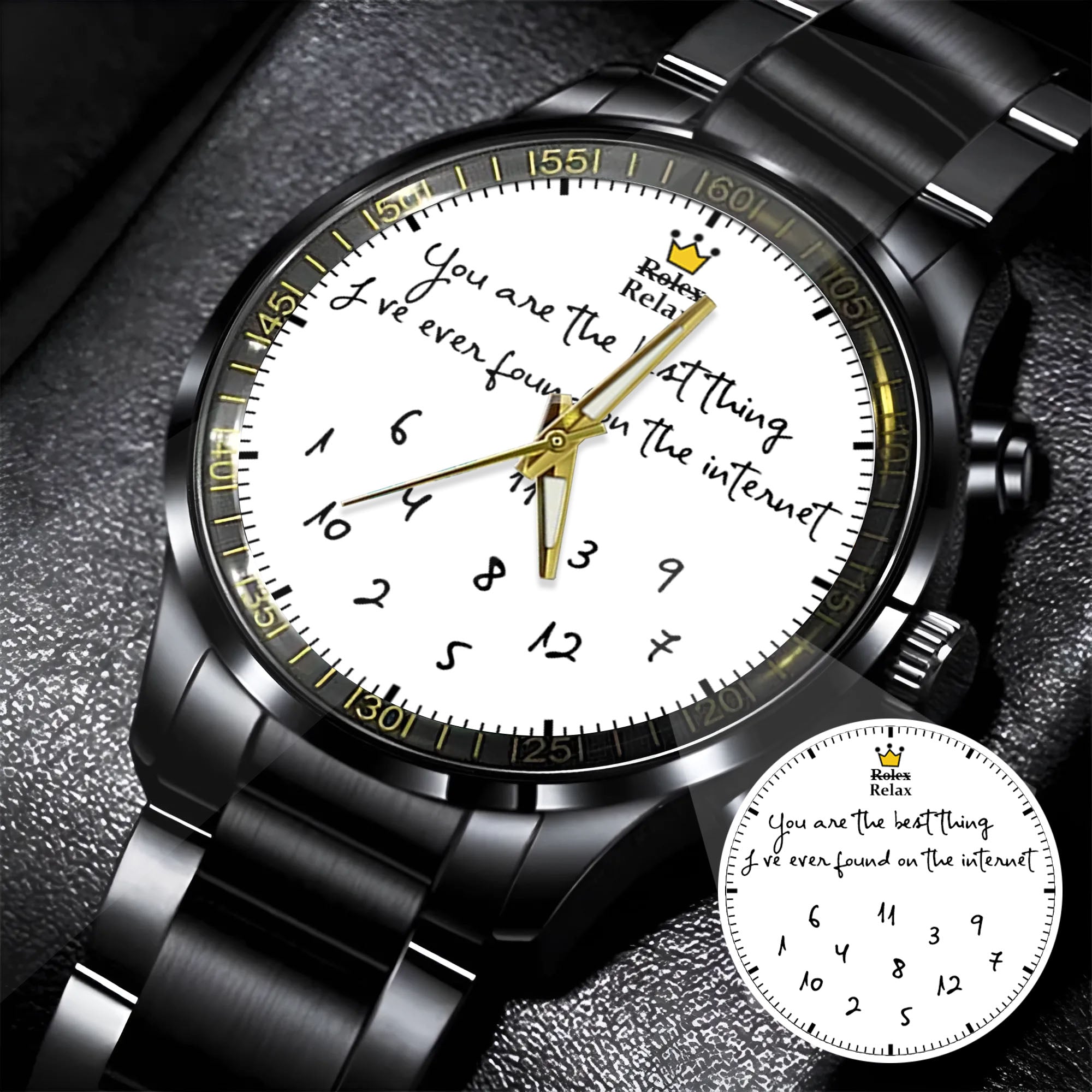 Colorful Text Message Watch Custom Message Watch for Him – Petie Island
