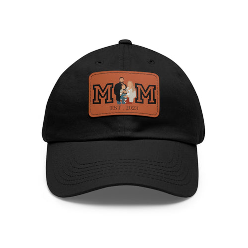 Custom MOM EST Hat with Leather Patch