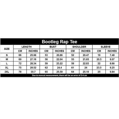 Couple Personalized Printed Bootleg Rap Tee