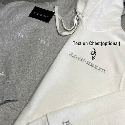 Valentine Personalized Embroidered Forever yours You are mine Matching Hoodie Sweatshirt Couple Gifts