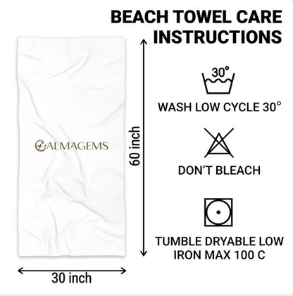 Personalized Beach Towel Custome Name Retirement Gift