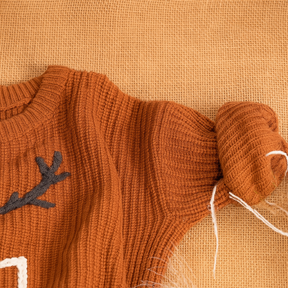 Personalized Knit Sweater For Kids, Custom Toddler Sweaters, Knit Sweater