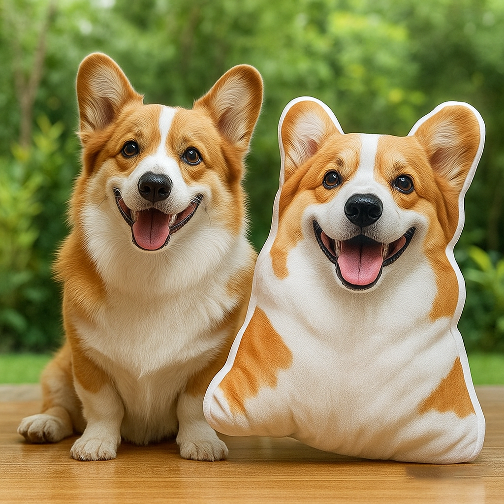 Personalized Pet Dog Cat Photo Pillow