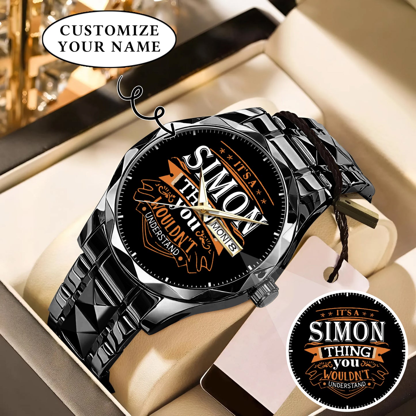 Personalized Custom Name Watch Gift For Him