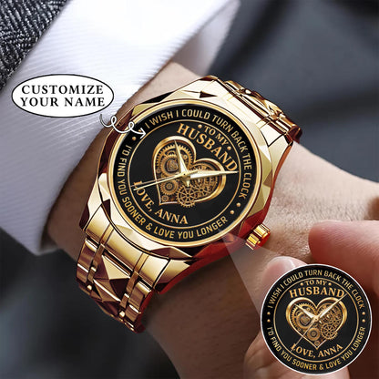 Personalized Anniversity Husband Love Watch
