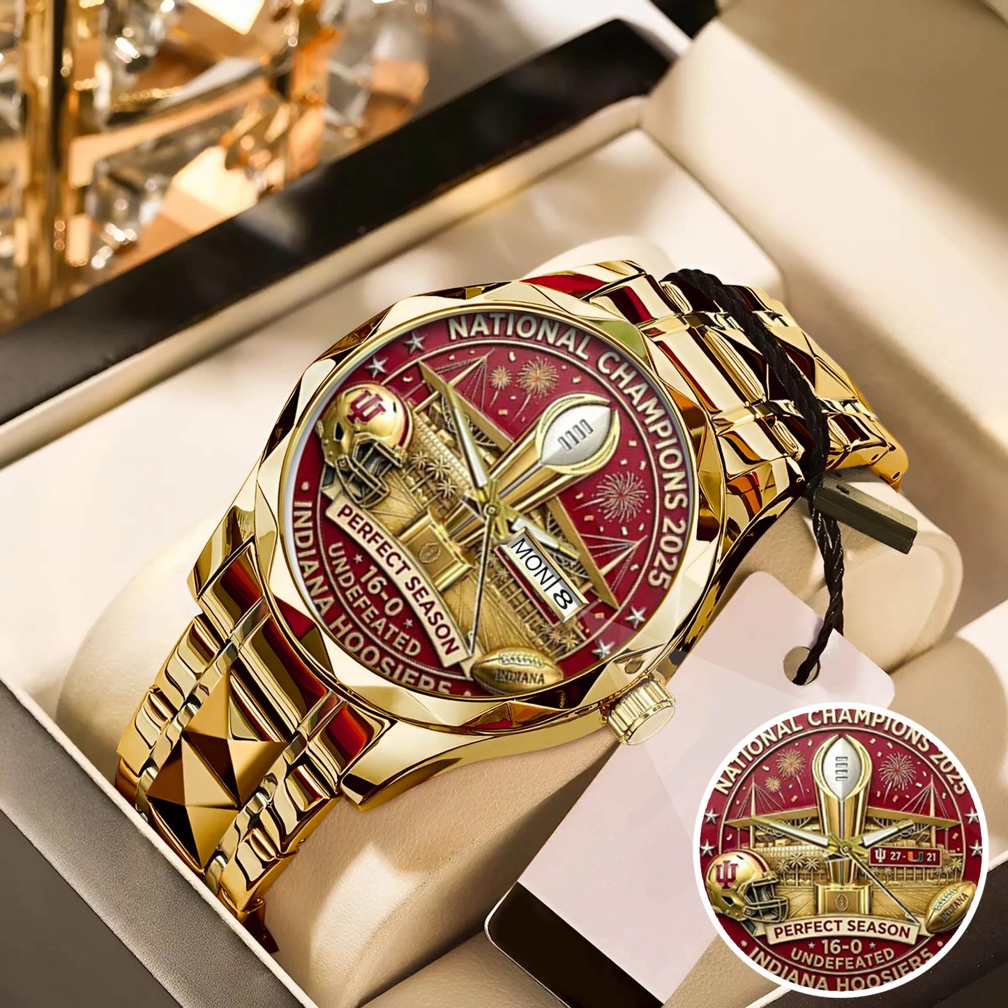 Personalized Indiana Hoosiers Football Watch
