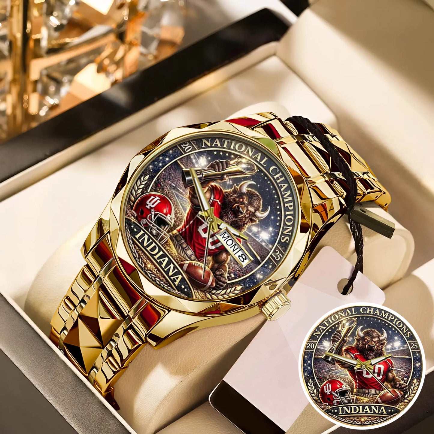 Personalized Indiana Hoosiers Football Watch