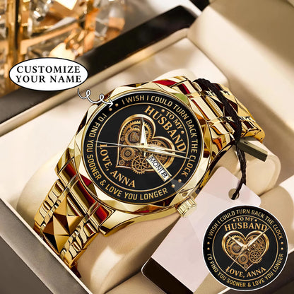 Personalized Anniversity Husband Love Watch