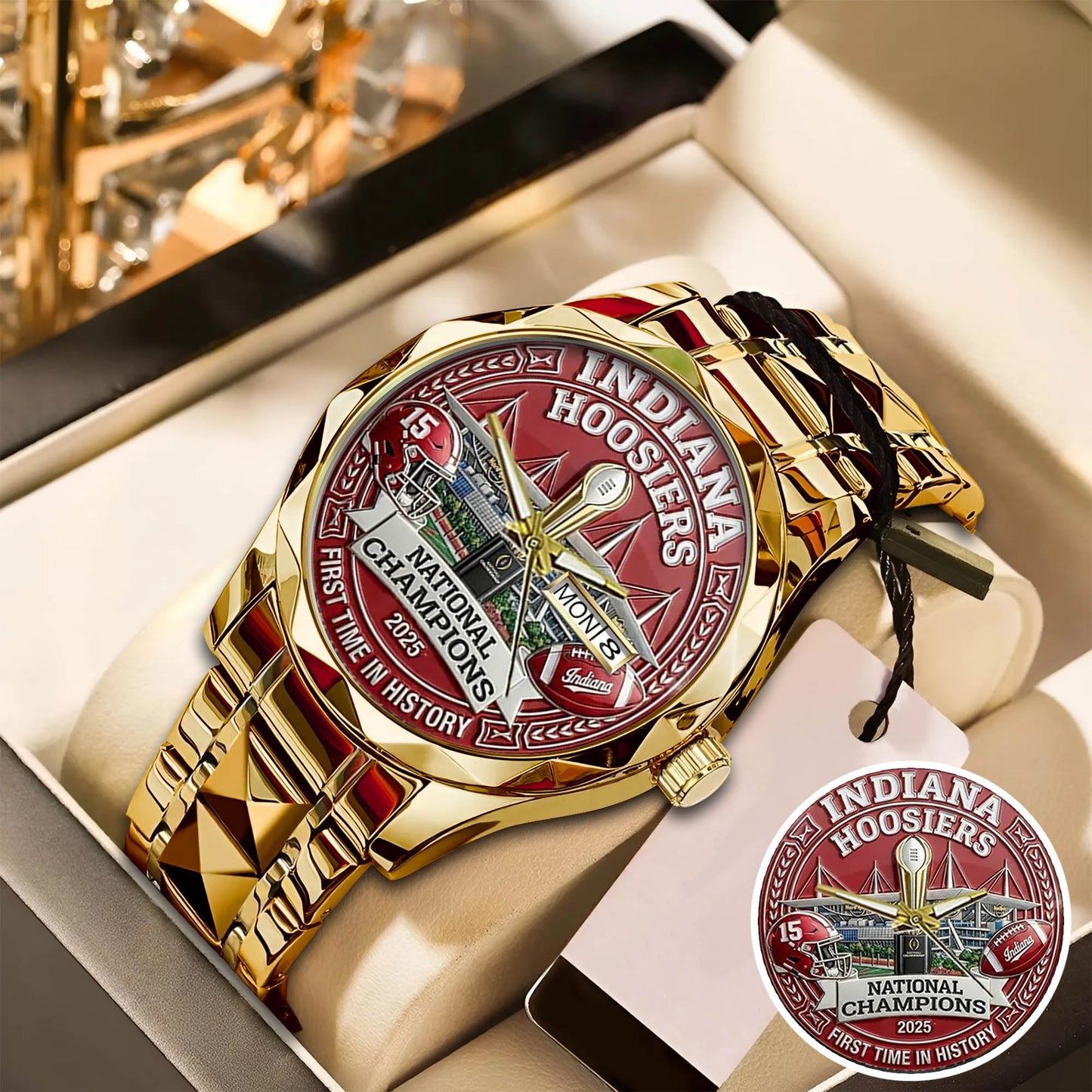 Personalized Indiana Hoosiers Football Watch
