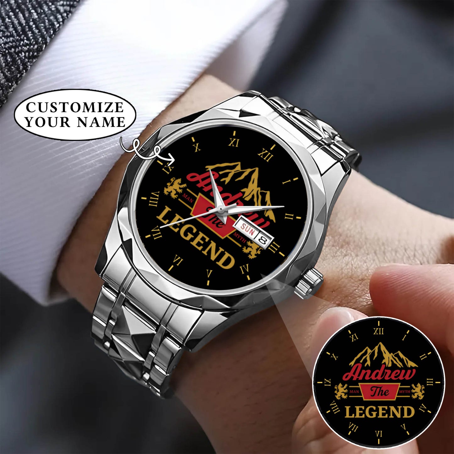 Personalized Father's Day The Legend Watch